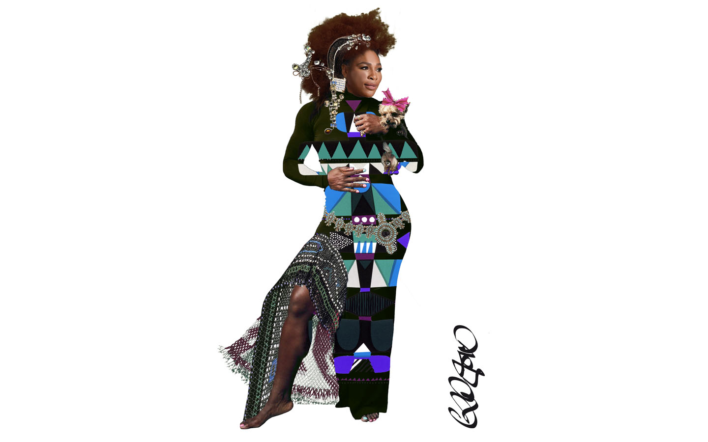 Serena Williams by Christian Lacroix